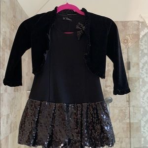Girls party dress with jacket